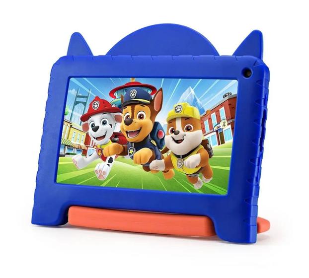 Imagem de Tablet Infantil Patrulha Canina Chase Controle Parental 4GB RAM 64GB Tela 7pol WIFI USB-C Bluetooth Android 13 Quad Core