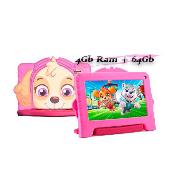 Tablet Multilaser Patrulha Canina Skye Rosa 64gb Wi-fi