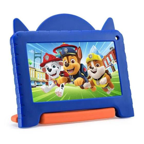 Imagem de Tablet Infantil Patrulha Canina Tela 7" Wifi 64GB Capa Multi