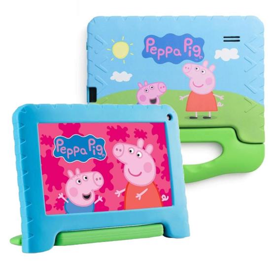 Imagem de Tablet Infantil Peppa Pig 64GB+4GB Wi-Fi LCD 7 Android 13