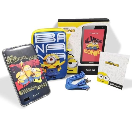 Imagem de Tablet Infantil Positivo Minions Twist Tab WiFi Tela 7 64GB2GB ram