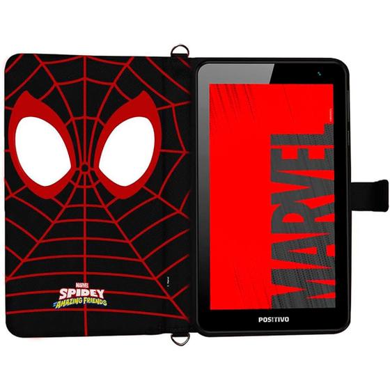 Imagem de Tablet Infantil Twist Tab Spider Man Tela 7 Wifi 64 GB Preto