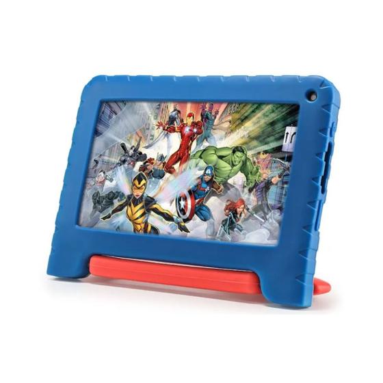 Imagem de Tablet Infantil Vingadores com Localização e Controle Parental 4GB Ram 64GB 7'' Avengers Multi