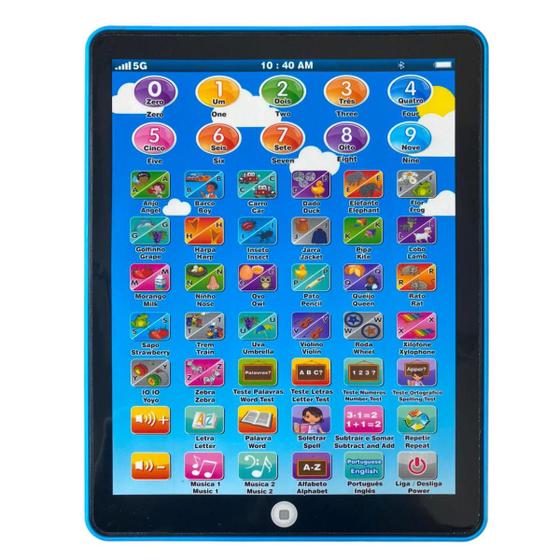 Imagem de Tablet Interativo Bilíngue Educativo Infantil 