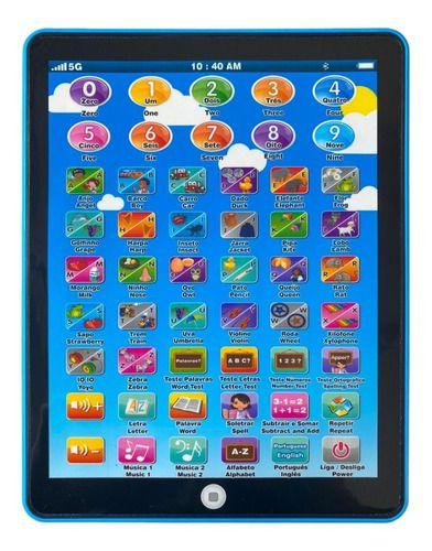 Imagem de Tablet Interativo Infantil De Crianças Bilingue Educativo