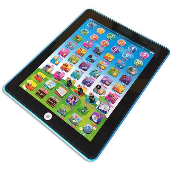Imagem de Tablet Laptop Inglês Português Infantil Didático Azul