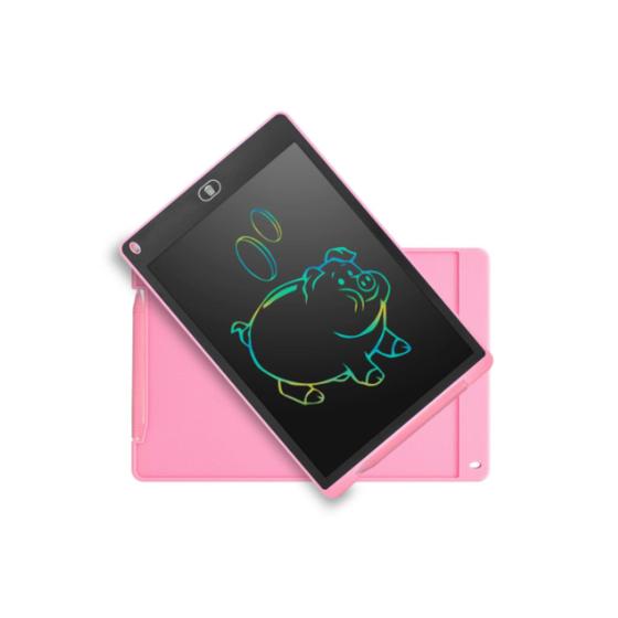 Imagem de Tablet LCD Magic Blackboard de 12 polegadas para crianças rosa