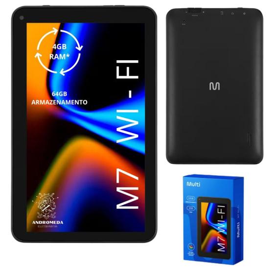 Imagem de Tablet M7 Wi-fi 64GB 4GB Ram 7" Pol Android 13 NB409 Multilaser