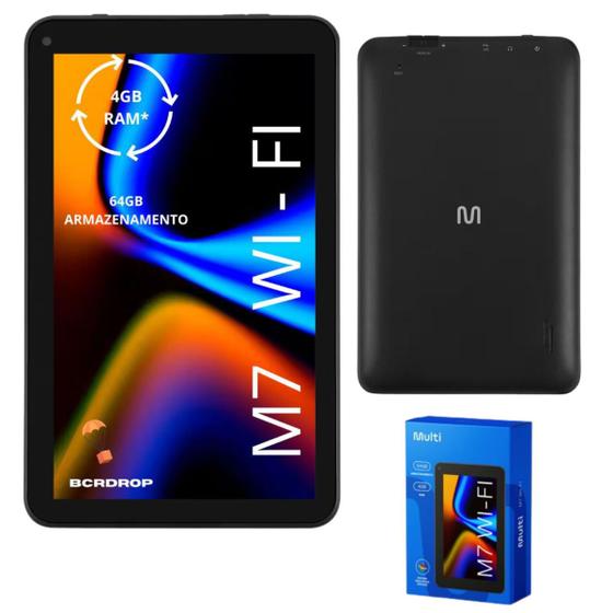 Imagem de Tablet M7 Wi-fi 64GB 4GB Ram 7" Pol Android 13 NB409