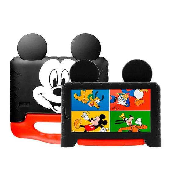 Imagem de Tablet Mickey 64GB 4GB Ram 7" Com Kids Space Android 13 NB413 - Multilaser