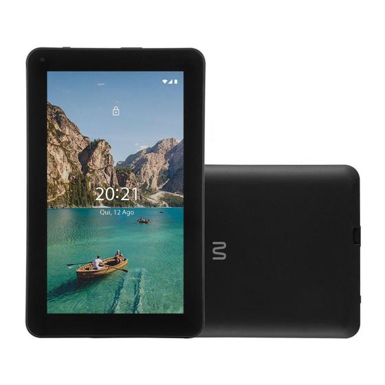 Imagem de Tablet Mirage 7 pol 64GB Android 13 4GB RAM Quad Core Wi-fi