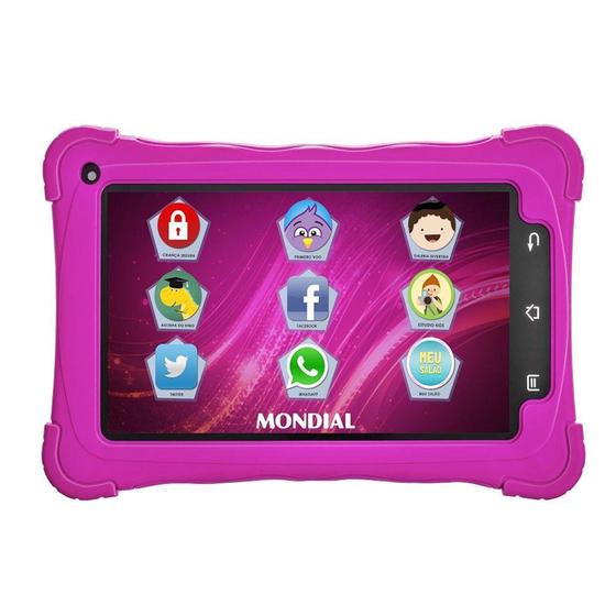 Tablet Mondial Kids, Android 7.1, 8GB, Rosa - TB-19 Menor preço em Tablet Mondial Kids, Android 7.1, 8GB, Rosa - TB-19