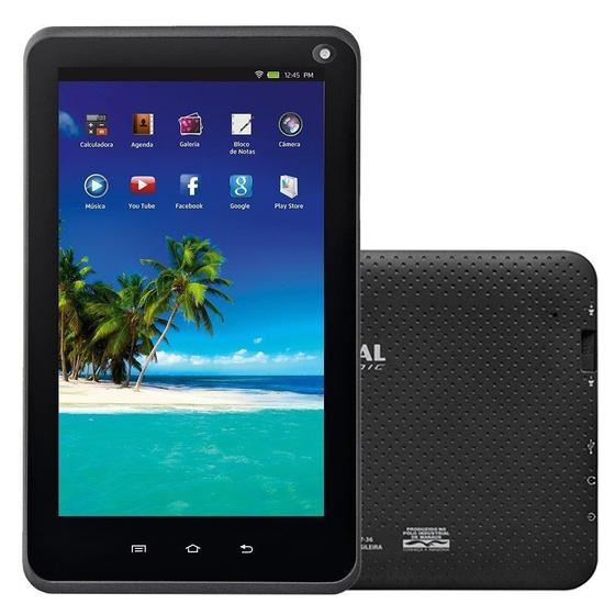 Imagem de Tablet Mondial TB-12, Preto, Tela 7", Wi-Fi, Android 5.1, 2MP, 8GB