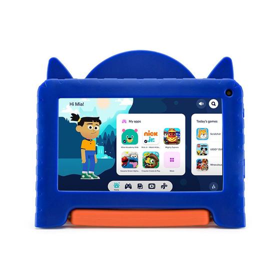 Imagem de Tablet Multi Patrulha Canina Chase com Controle Parental 7 pol 4GB RAM 64GB Android 13 Quad Core + Case + Wi-fi - NB421