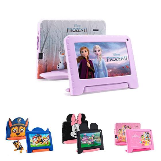 Imagem de Tablet Multilaser Disney Infantil 32GB 2Ram Netflix Youtube