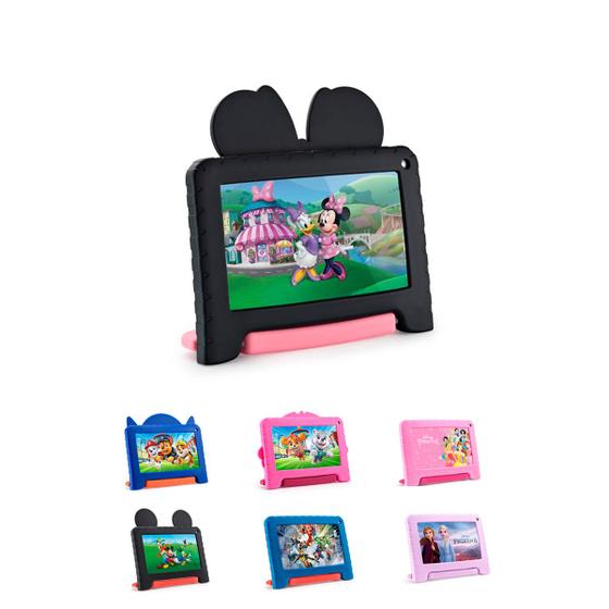 Imagem de Tablet Multilaser Disney Infantil 64GB 4GB Ram Android 13