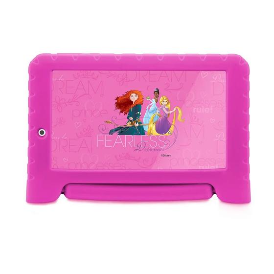 Imagem de Tablet Multilaser Disney Princesas Plus 16GB Tela 7" Quad-Core Rosa - NB308