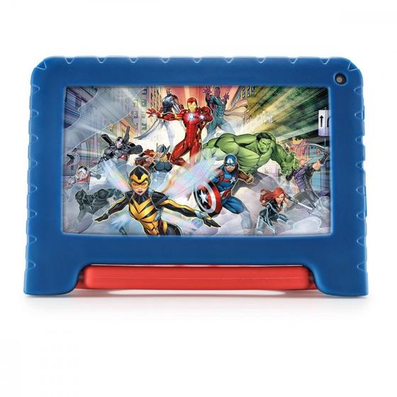 Imagem de Tablet Multilaser Infantil Marvel Vingadores Tela 7 Wifi 64 GB