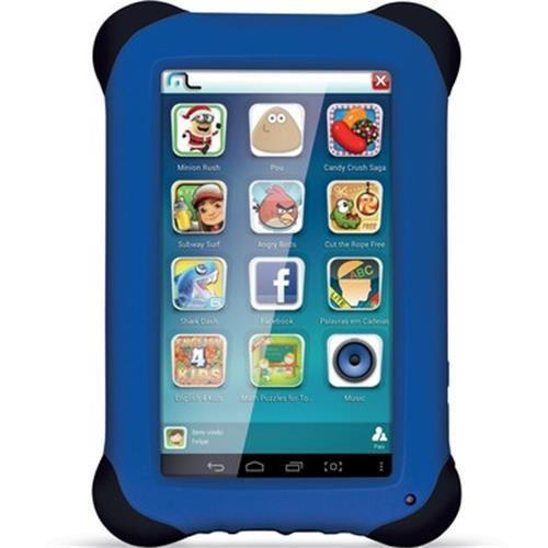 Imagem de Tablet Multilaser Kid Pad 8Gb , Quad Core , Android 4.4 , Cam 2.0 MP, Azul - NB194