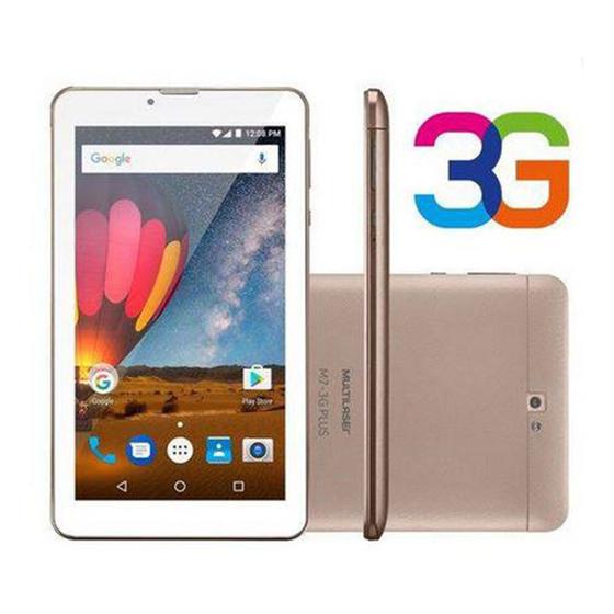 Imagem de Tablet Multilaser M7 Plus 3G Tela 7 Quad Core 1GB