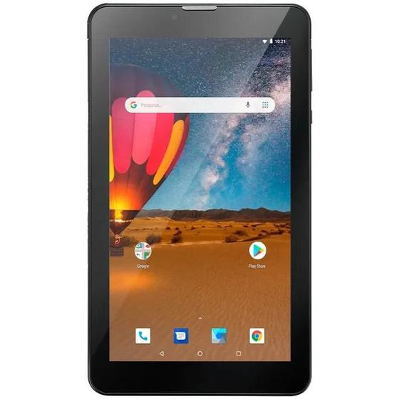 Imagem de Tablet Multilaser M7 Plus Nb304 7 Pol 1Gb 16Gb Dual Sim 3G Preta