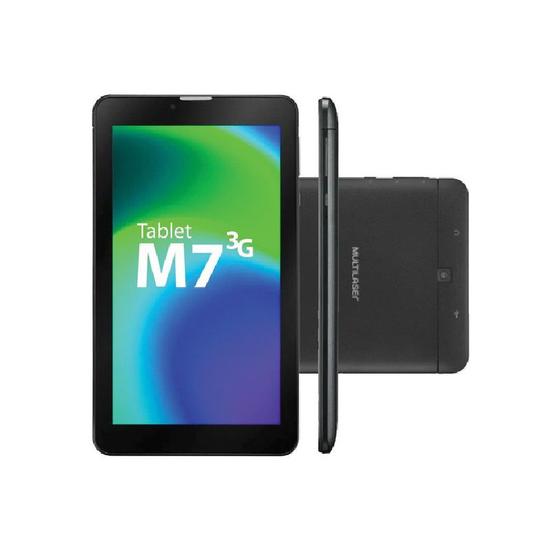 Imagem de Tablet Multilaser M7 Quad Core 32gb 7' 3g Wi-fi Nb360 Preto