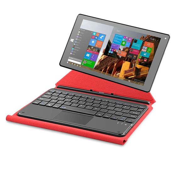 Imagem de Tablet Multilaser M8W Hibrido Vermelho Windows 10 Tela 8,9 Pol, Intel 1Gb Ram Mem Quadcore 16Gb Dual - NB197