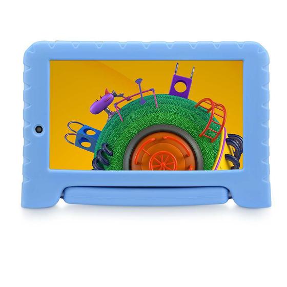 Imagem de Tablet Multilaser NB309 Discovery Kids 16GB Tela 7 Pol. Wi-fi Dual Câmera Azul