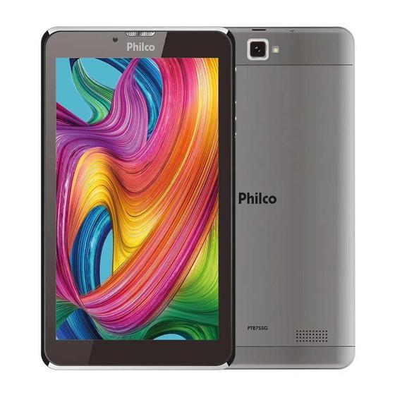 Imagem de Tablet Philco 16Gb 1Gb RAM Quad-Core 3G PTB7SSG - Cinza