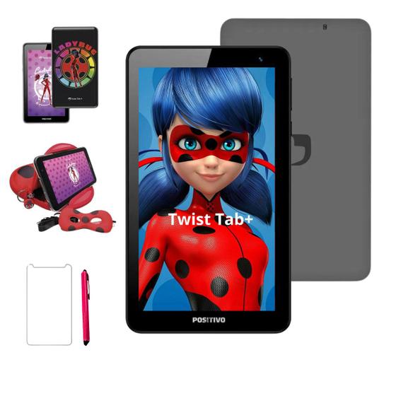 Imagem de Tablet Positivo Twist Tab Ladybug 64Gb 2Gb Ram + Caneta e Película