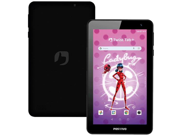 Imagem de Tablet Positivo Twist Tab+ Miraculous Lady Bug - T780LF 7” 64GB 2GB RAM Android 11 GO Wi-Fi