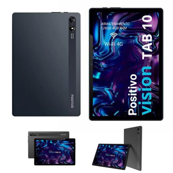 Tablet Positivo Vision 10 Polegadas 4GB Ram 128GB 4G Câmera 13MP ...