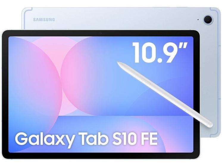Tablet Samsung Galaxy Tab S10 FE WiFi, 128GB, 8GB, Tela 10.9" 90Hz, S Pen e Capa Inclusas Imagem de Tablet Samsung Galaxy Tab S10 FE WiFi, 128GB, 8GB, Tela 10.9" 90Hz, S Pen e Capa Inclusas
