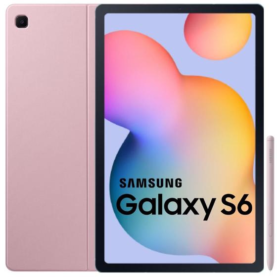 Imagem de Tablet Samsung Galaxy Tab S6 Lite P613 2023 com Caneta S Pen e Capa protetora, Octa Core, 64GB, 4GB RAM, Tela 10.4", Android 13,Rosa - SM-P613NZIVZTO