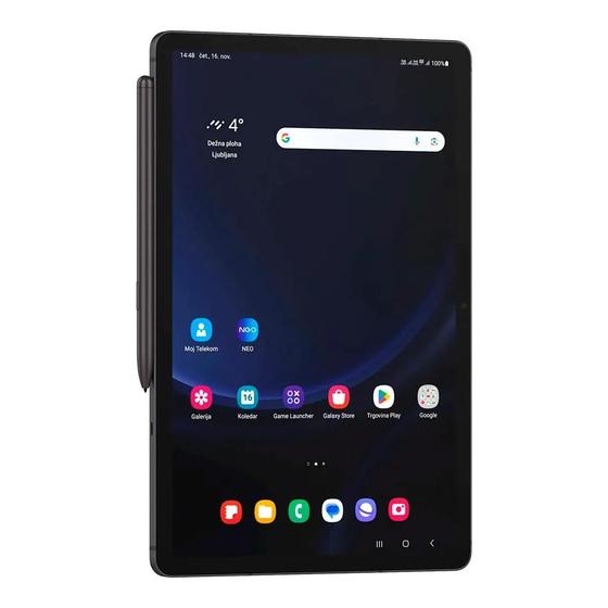 Imagem de Tablet Samsung S9 FE 5G 128GB 10.9" Capa SPEN SM-X516BZADZTO