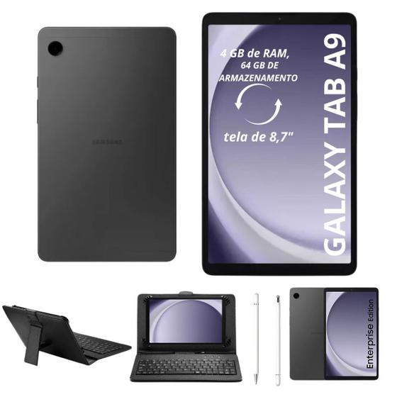 Imagem de Tablet Samsung Tab 64GB 4GB RAM 4G Com Capa Teclado  Caneta Exclusiva 