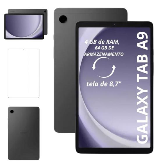Imagem de Tablet Samsung Tab A9 4G 64GB 4GB RAM Com Película de Vidro