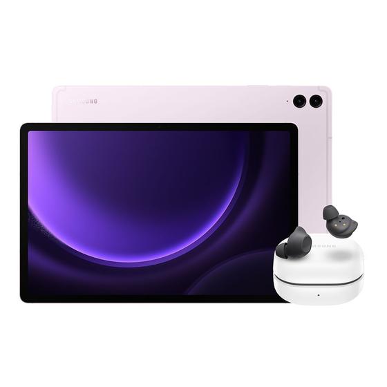 Imagem de Tablet Samsung Tab S9 FE+ 5G (128GB) - Lavanda + Galaxy Buds FE - Grafite