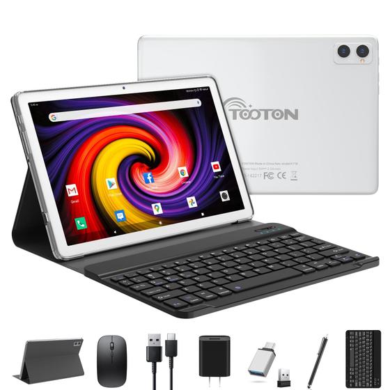 Imagem de Tablet TOOTON 2 em 1 com teclado Android 12 4+4GB 128GB 10"