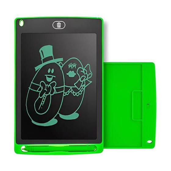 Imagem de Tablet Verde Lousa Mágica De 12 Pintura Colorida Sem Papel