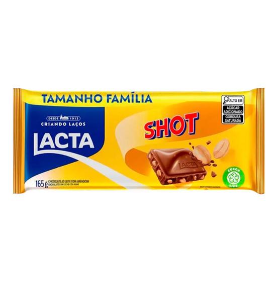 Imagem de Tablete Chocolate Shot 165g - Lacta