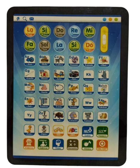 Imagem de Tablete Didático Educativo Infantil Crianças Fala Português.