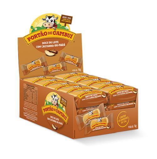 Imagem de Tablete Doce De Leite Com Castanha Do Pará 40X25G