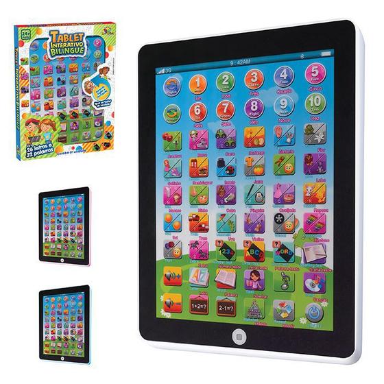 Imagem de Tablete Interativo Infantil De Crianças Bilingue Educativo