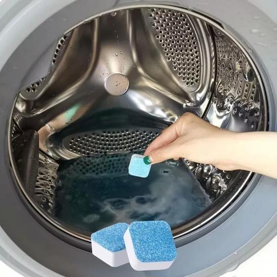 Imagem de Tablete Pastilha Limpar Higienizar Máquina Lavar Roupa 2 Un
