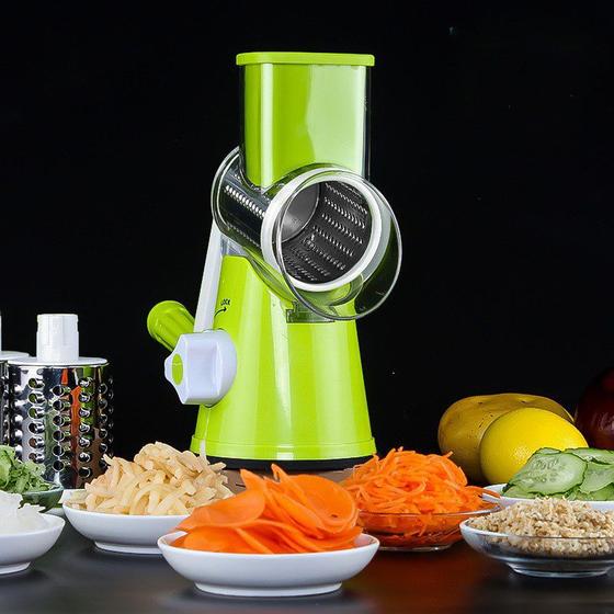 Tabletop Cortador Fatiador 3 Laminas Ralador Verdura Legumes Oferta - TRITURADOR RALADOR Imagem de Tabletop Cortador Fatiador 3 Laminas Ralador Verdura Legumes Oferta