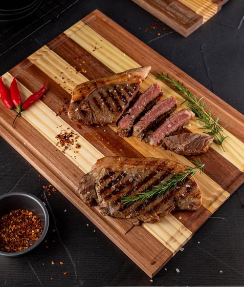 Imagem de Tábua de Carnes de Luxo 45x32,5cm Corte Legumes Carne