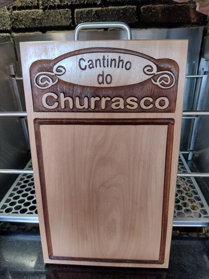 Imagem de Tábua de churrasco personalizada - cantinho do churrasco