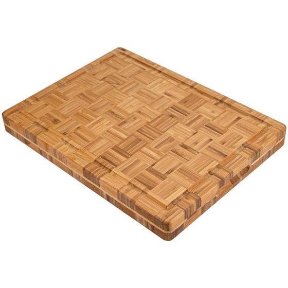 Imagem de Tábua De Corte Bambu Para Churrasco Marchetada 40X30Cm Weck