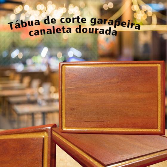 Tábua de corte em madeira de Garapeira Menor preço em Tábua de corte em madeira de Garapeira